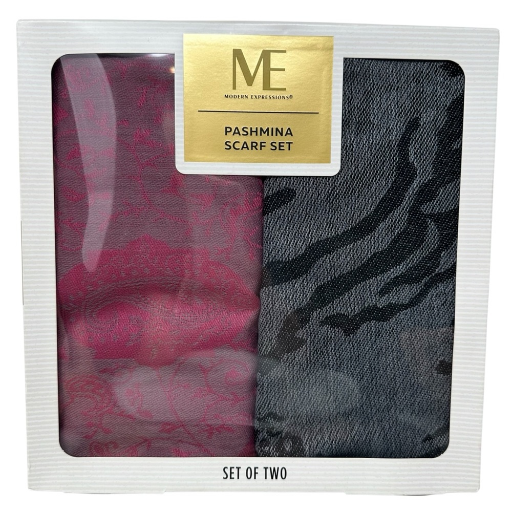 Modern Expressions 2 Pack Pashmina Scarf Set